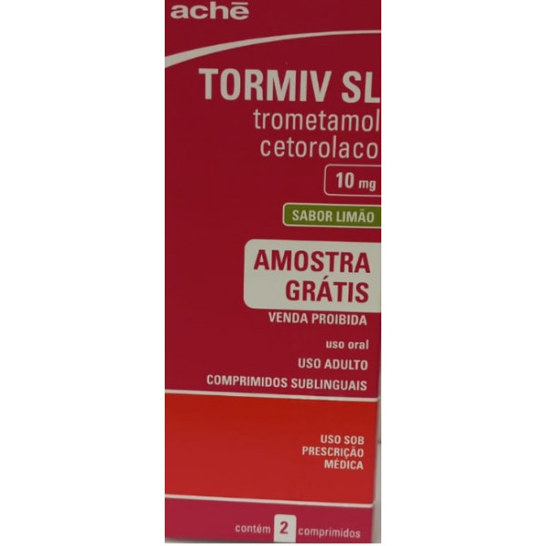 Tormiv SL - Trometamol Cetorolaco 10mg - 2 Cápsulas
